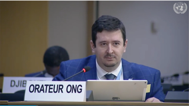 Ivan Arjona at the Human Rights Council