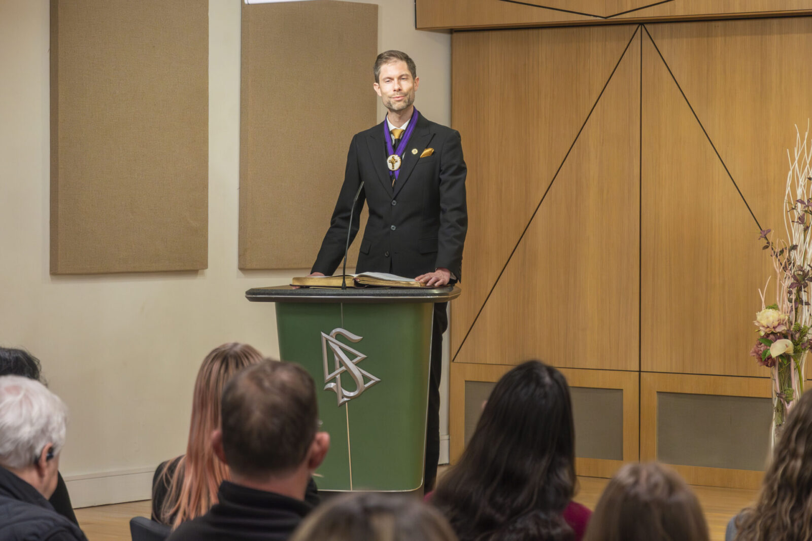 A New Calling: From Long-Standing Volunteer Commitment to Ordained Ministry 1 03 Rev. Jonny Stahl addressed the congregation